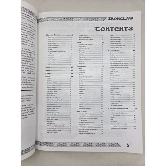 Ironclaw Players Book 2nd Ed Anthropomorphic Fantasy RPG Oklacon 2013 Paperback - Picture 7 of 15
